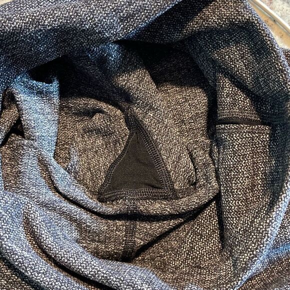 Lululemon Womens High Rise Wunder Under Knit Leggings Heathered Gray Black Size - Picture 9 of 10